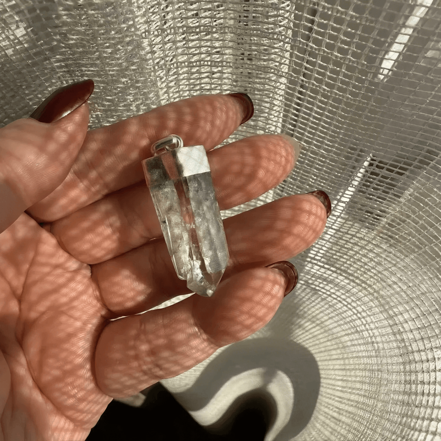 Himalayan Ganesha Quartz Pendant