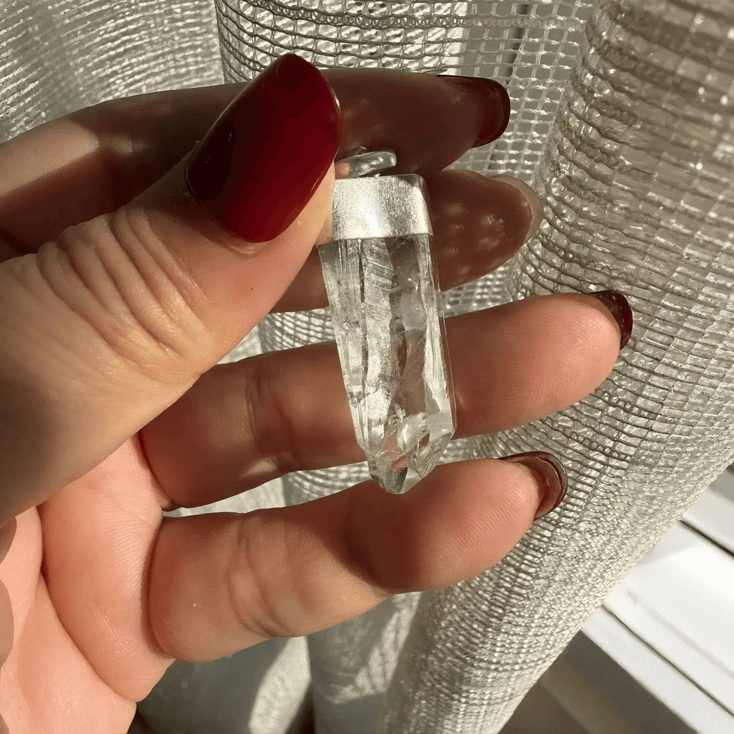 Himalayan Ganesha Quartz Pendant