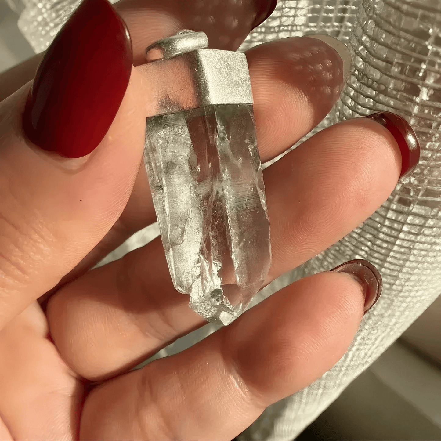 Himalayan Ganesha Quartz Pendant