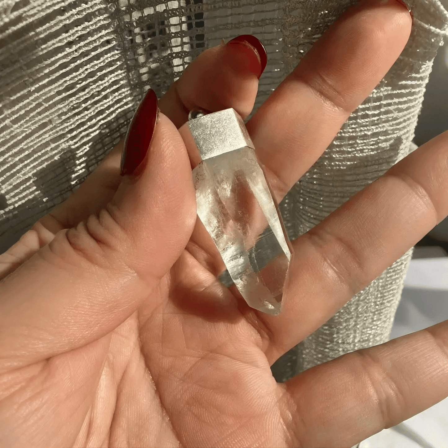 Himalayan Ganesha Quartz Pendant