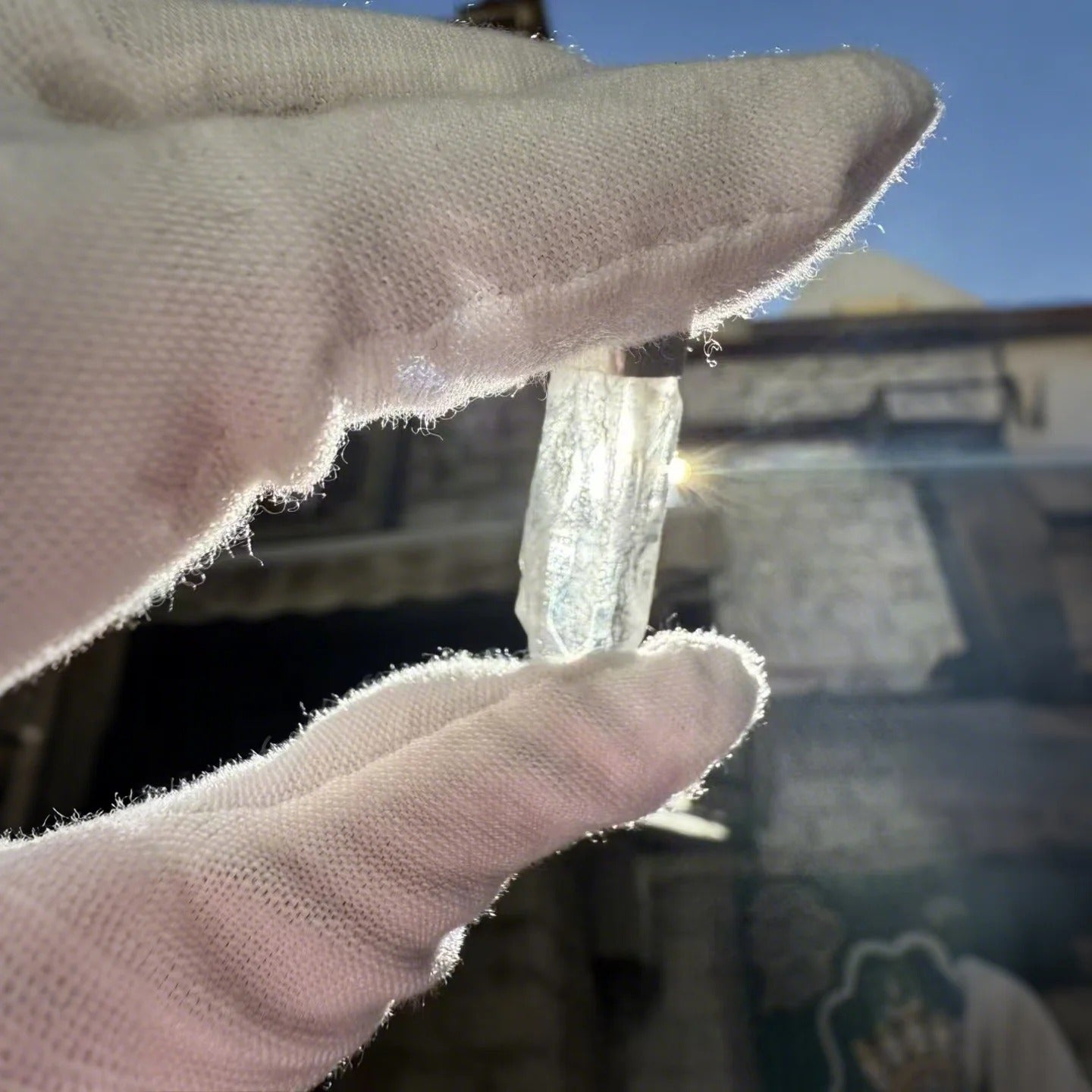 High-Frequency Himalayan Crystal Silver Pendant