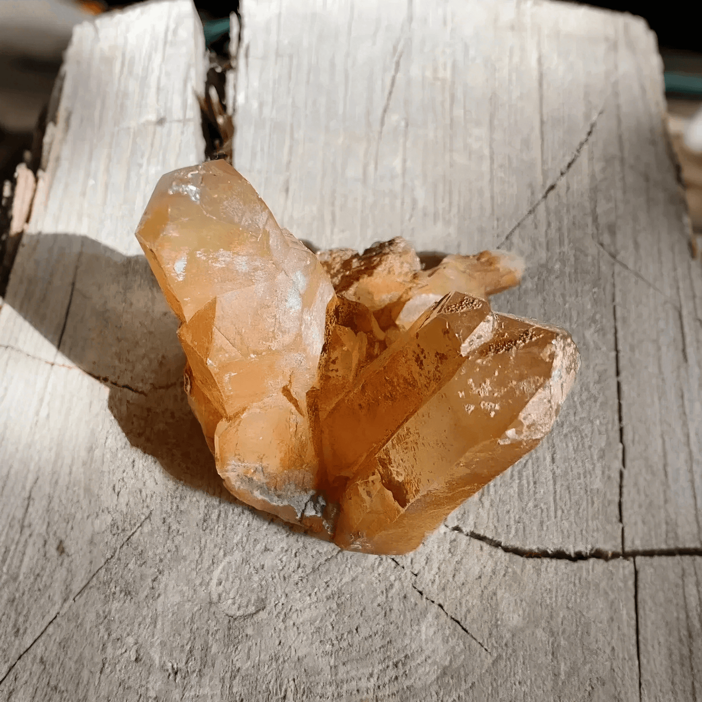 Tibetan Himalayan Yellow Quartz Crystal Cluster