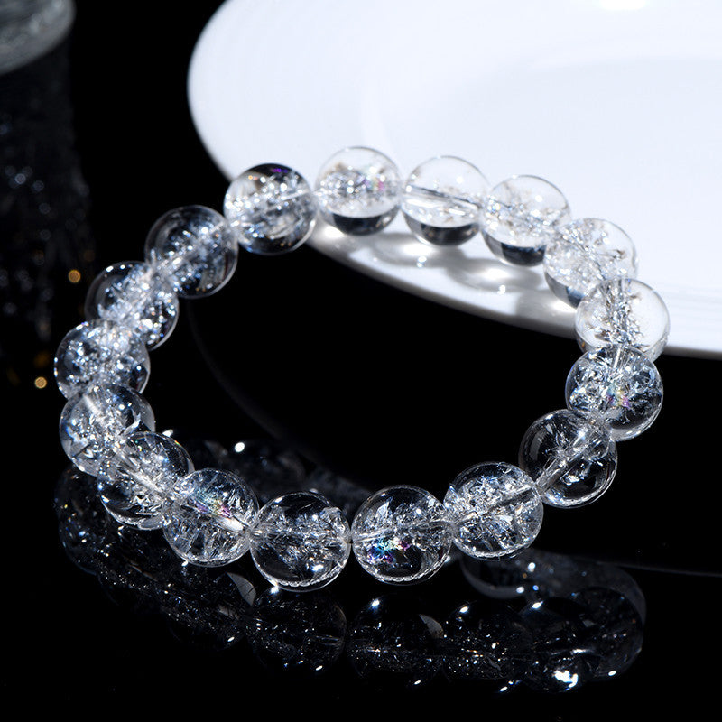 Natural white crystal bracelet