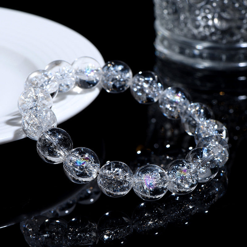 Natural white crystal bracelet